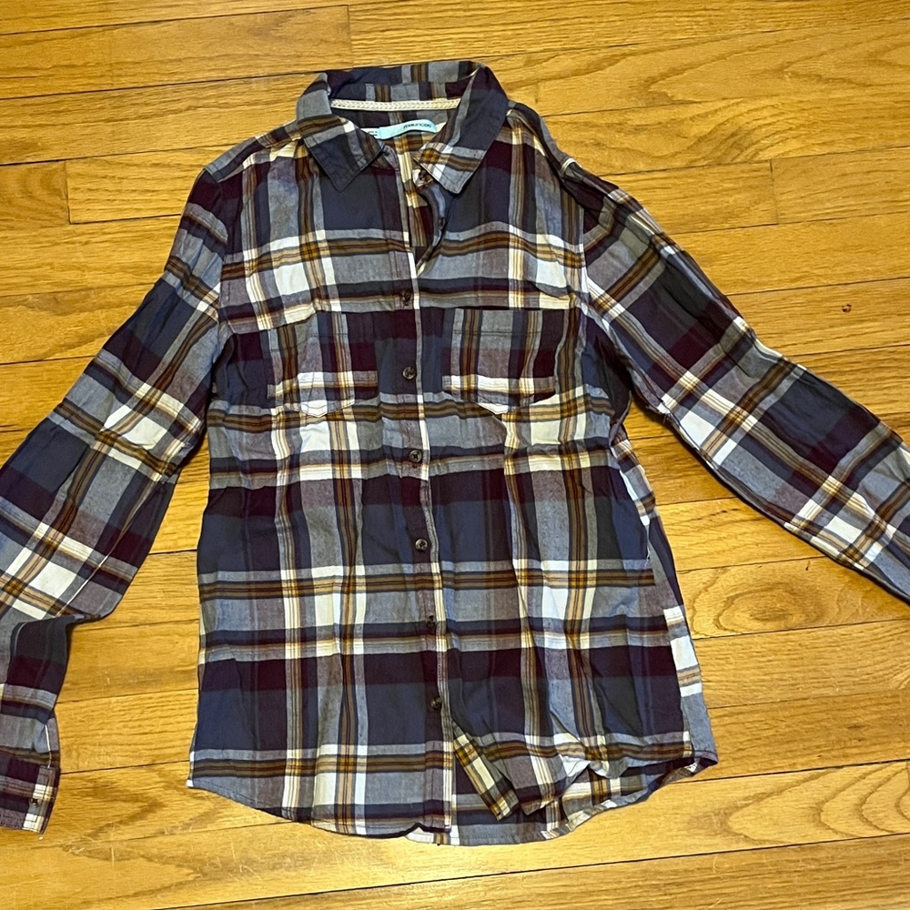 Maurices Plaid Button-Up Shirt